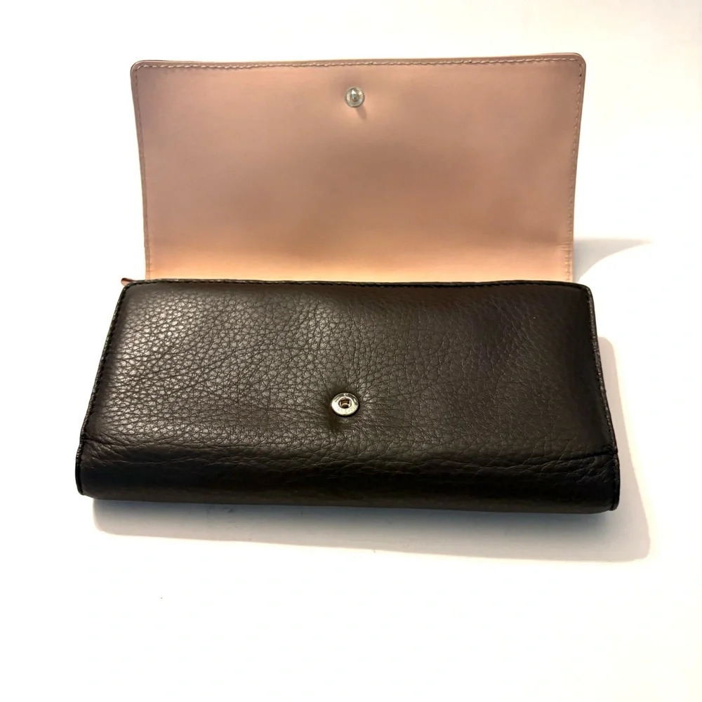 KATE SPADE Brown and Pink Bay Street
Sandra Leather Clutch Wallet - Picture 3 of 11